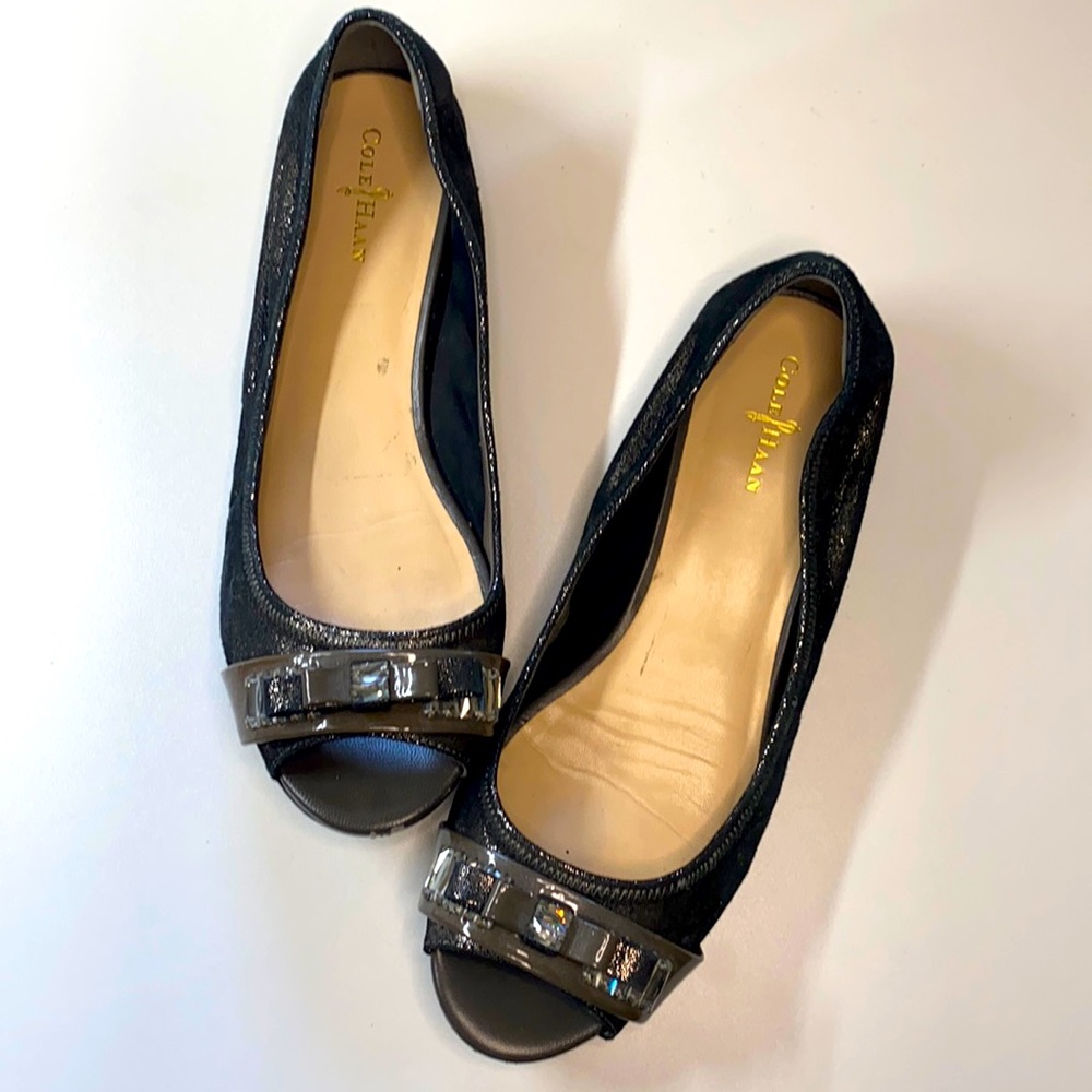 COLE HAAN + NIKE AIR sparkly peep toe flats